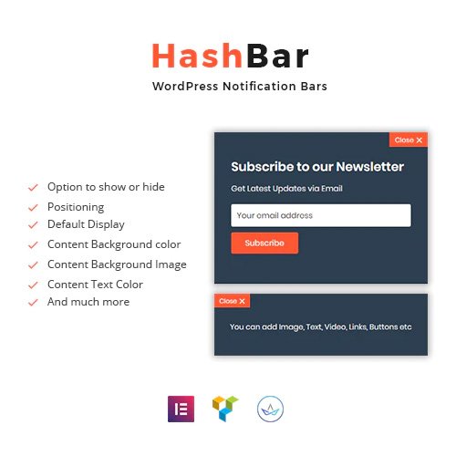 HashBar Pro | WordPress Notification Bar