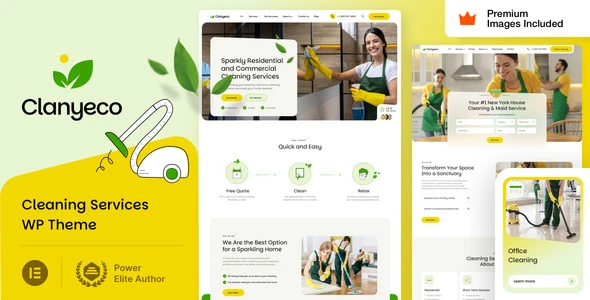ClanyEco– Cleaning Services WordPress Theme
