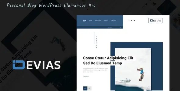 Devias – Blog & Magazine Elementor Template Kit